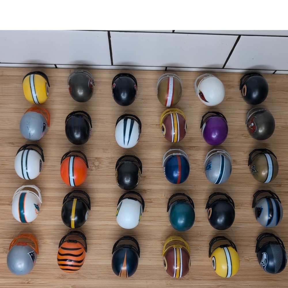 Lot of 30 NFL Mini Helmet Pencil Toppers A&A Global Gumball - Picture 8 of 16